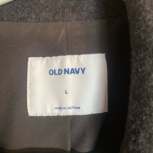 Womens L old navy wool peacoat - Picture 3 of 4